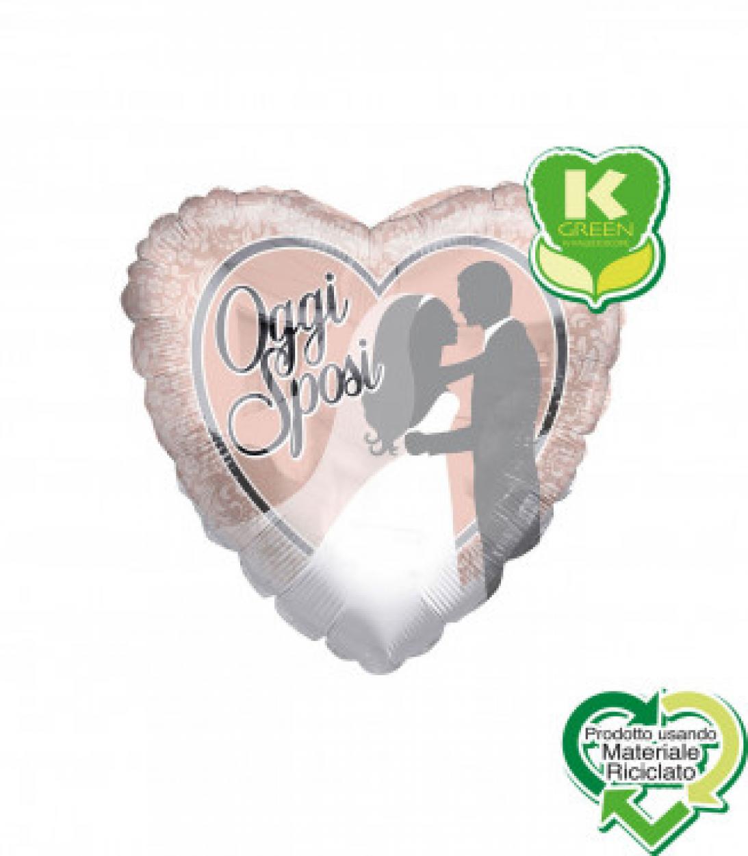 FOIL 18" OGGI SPOSI CUORE 6742815