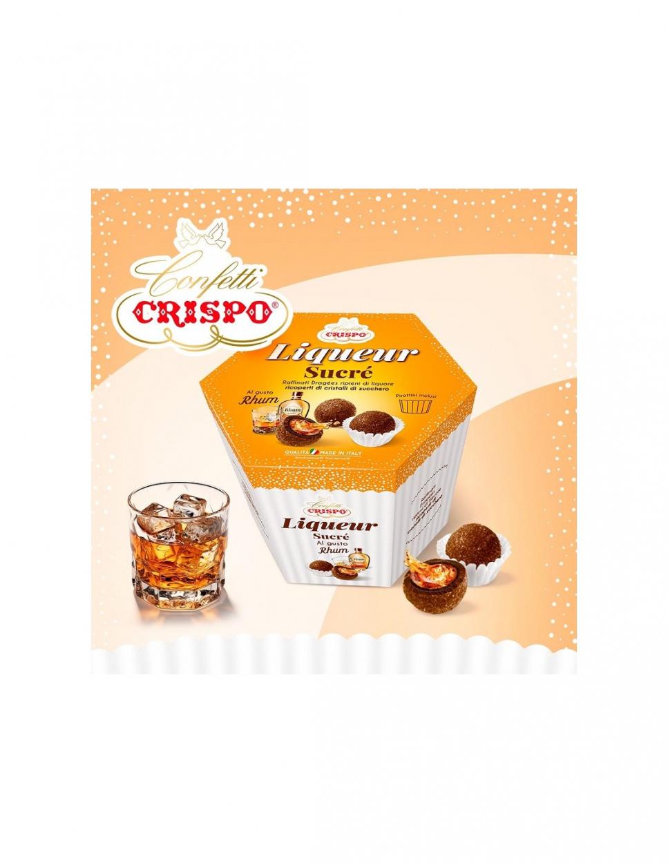 CONFETTI LIQUEUR SUCRE RHUM MARRONE