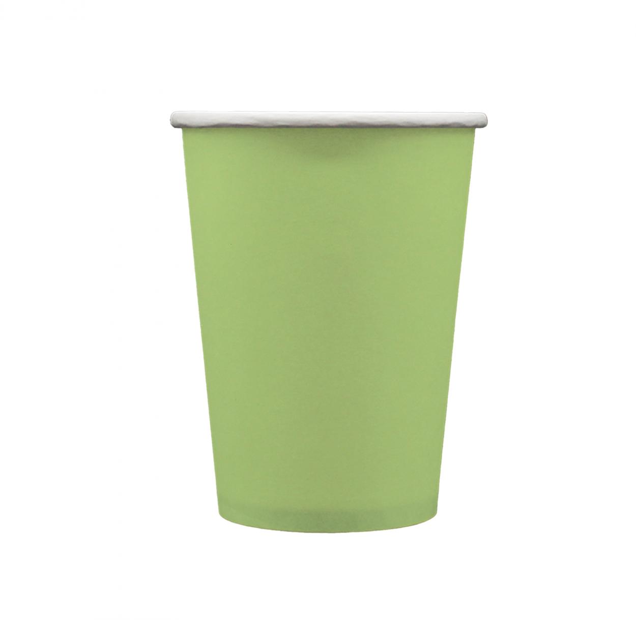 BICCHIERI CARTA 250 CC VERDE OLIVA – 15 PZ 32602