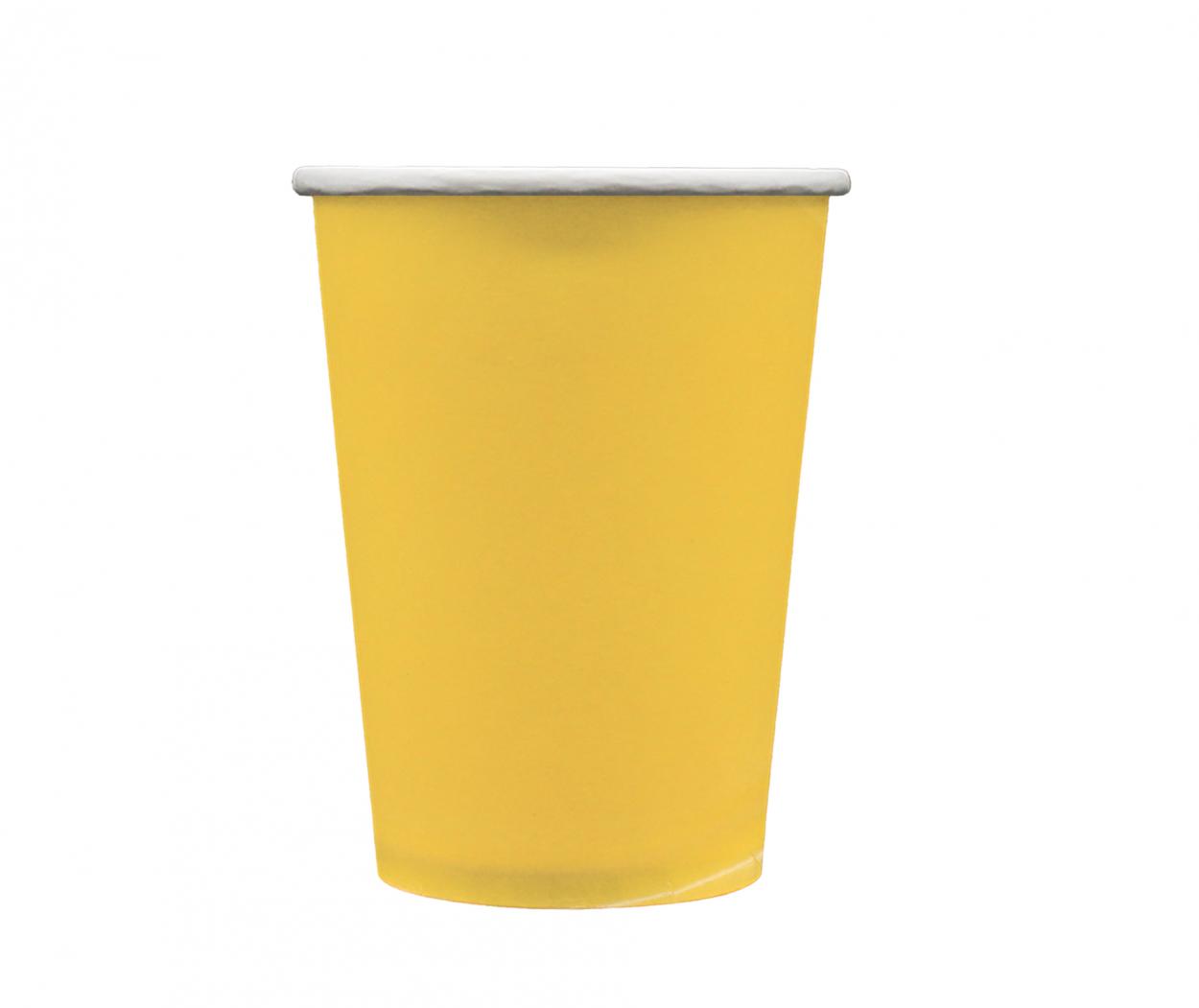 BICCHIERI CARTA 250 CC GIALLO MAIS – 15 PZ 31602