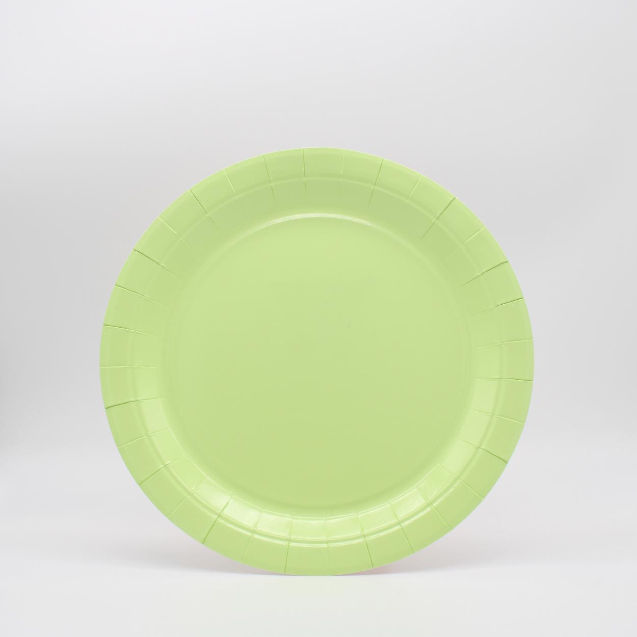 PIATTI CARTA GRANDI 24 CM VERDE MELA – 15 PZ 32300