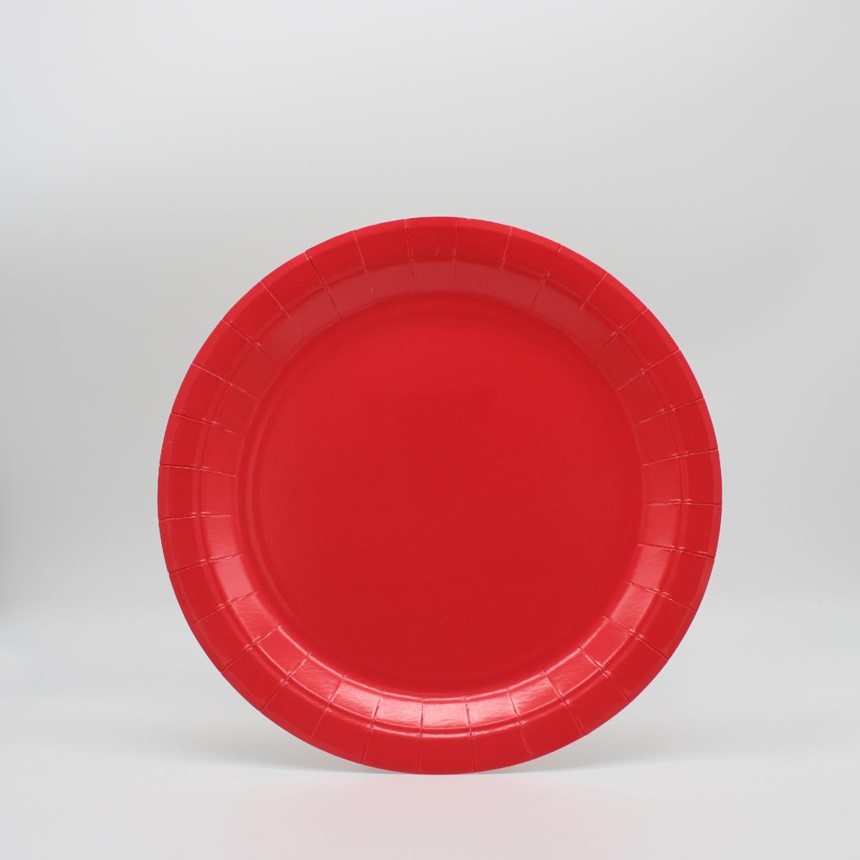 PIATTI CARTA GRANDI 24 CM ROSSO – 15 PZ 33900
