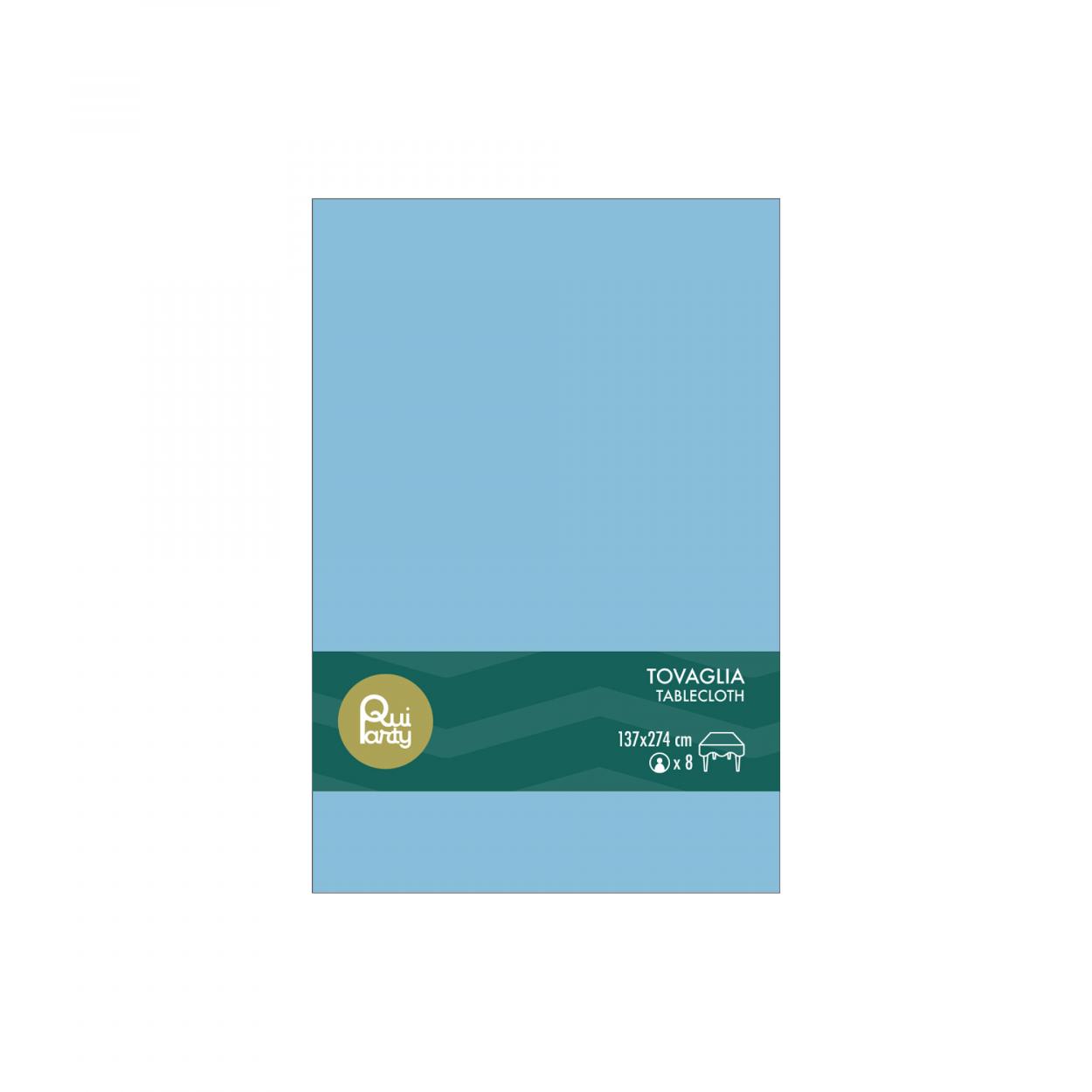 TOVAGLIA PLASTICA 137X274 CM CELESTE – 1 PZ 30703