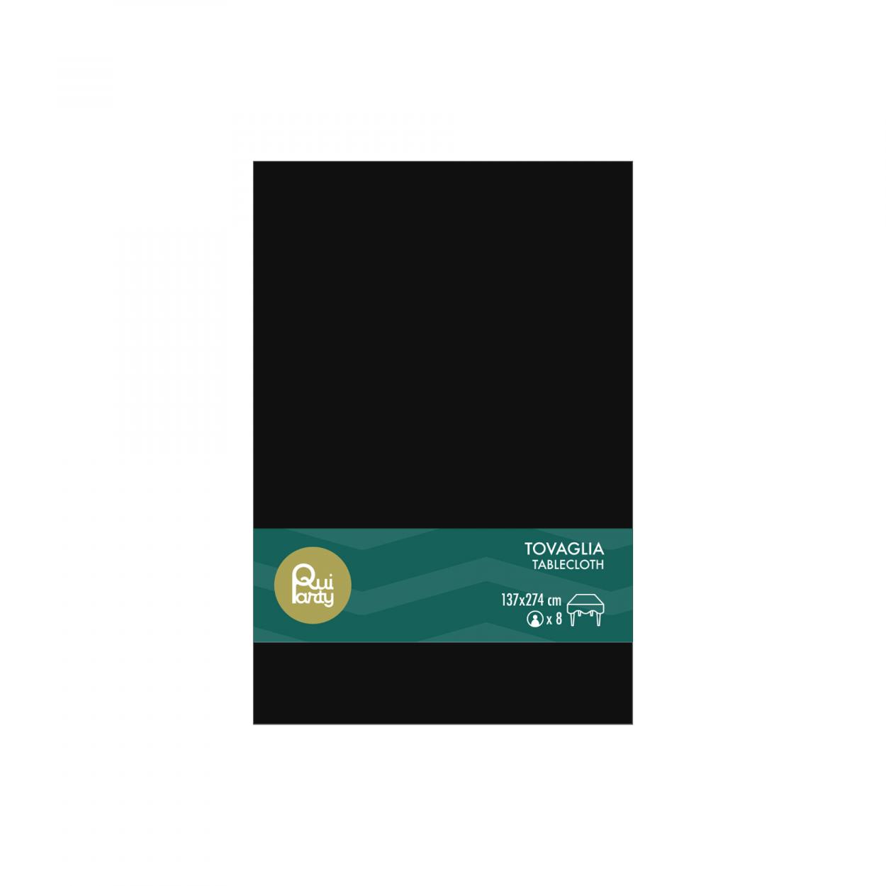 TOVAGLIA PLASTICA 137X274 CM NERO – 1 PZ 33703