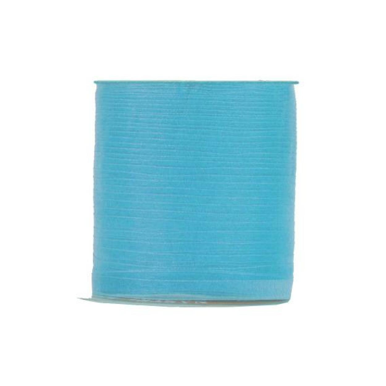 NASTRO SHINING ORGANZA MM5X200MT TURCHESE 1970P 14