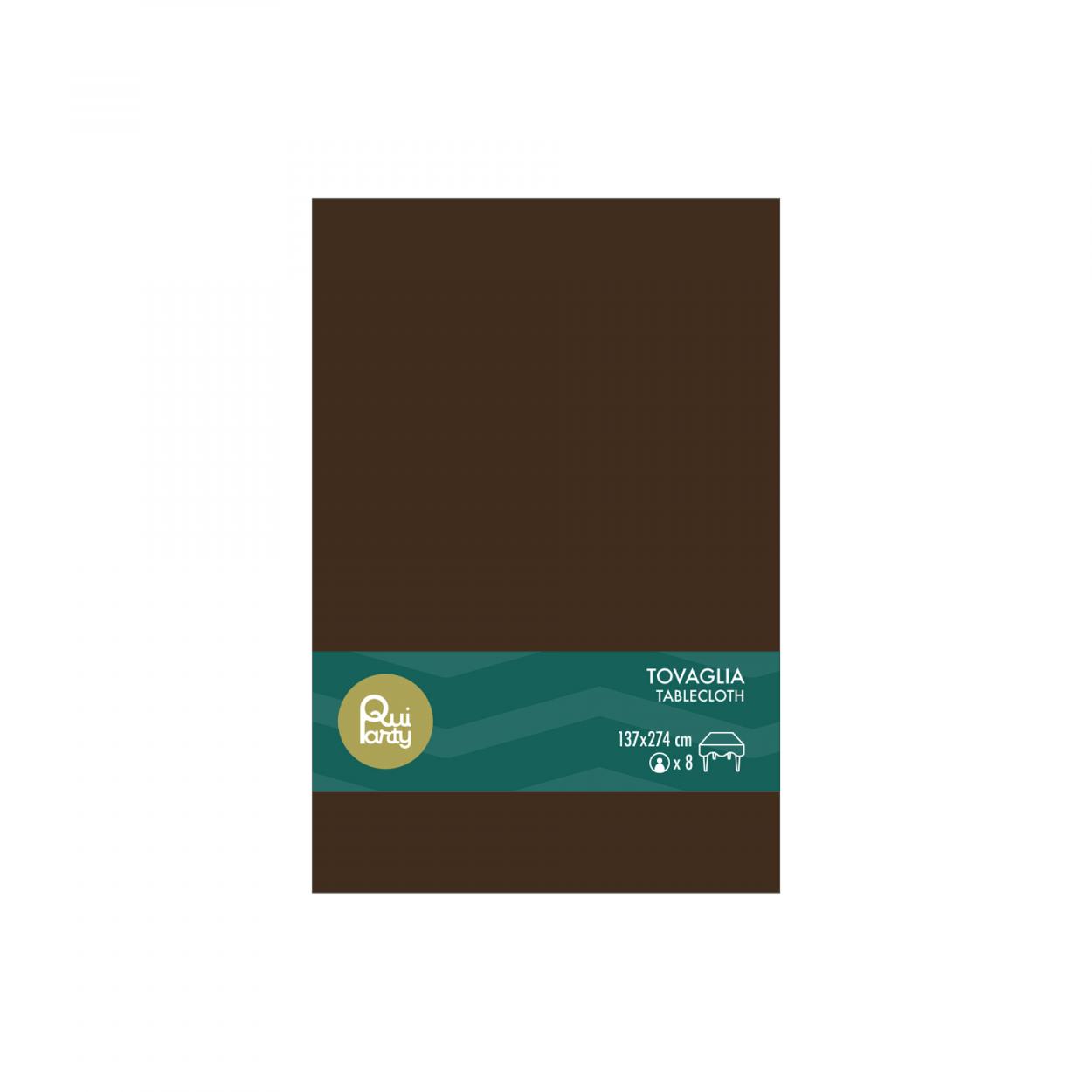 TOVAGLIA PLASTICA 137X274 CM MARRONE – 1 PZ 32003