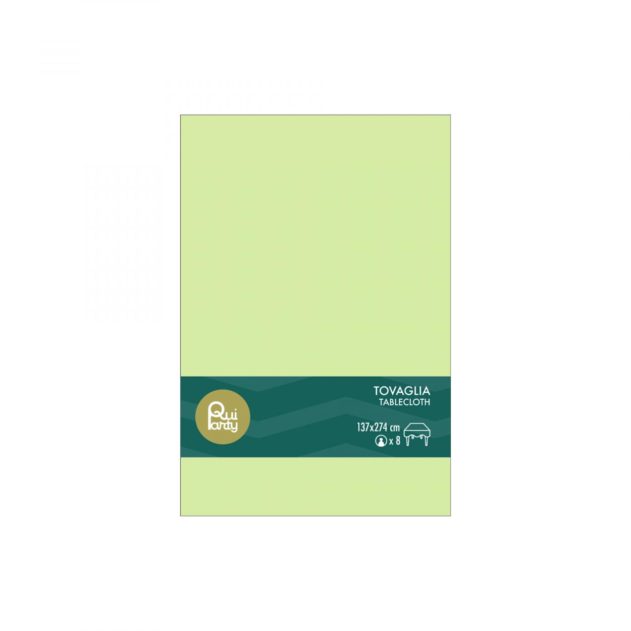 TOVAGLIA PLASTICA 137X274 CM VERDE MELA – 1 PZ 32303