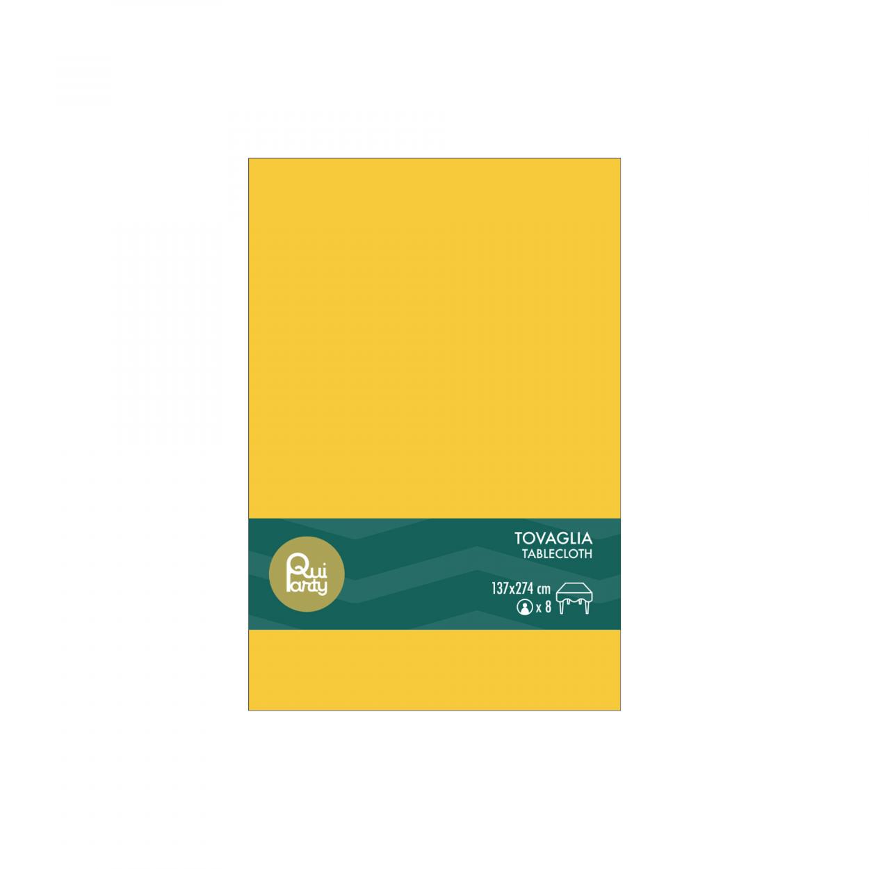 TOVAGLIA PLASTICA 137X274 CM GIALLO MAIS – 1 PZ 31603