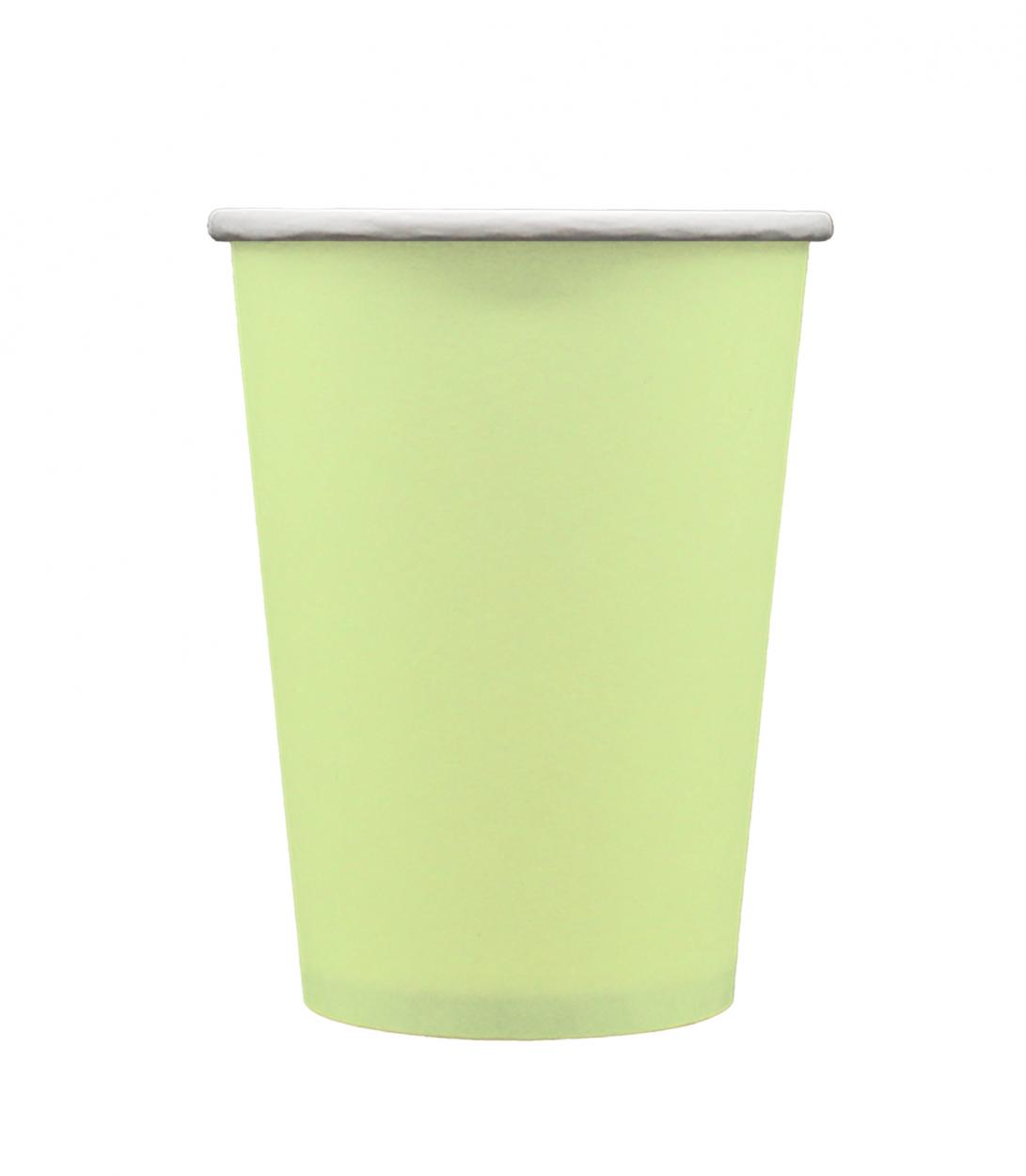 BICCHIERI CARTA 250 CC VERDE MELA – 15 PZ 32302