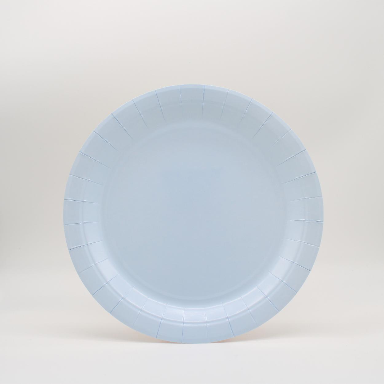 PIATTI CARTA GRANDI 24 CM CELESTE CHIARO – 15 PZ 30600