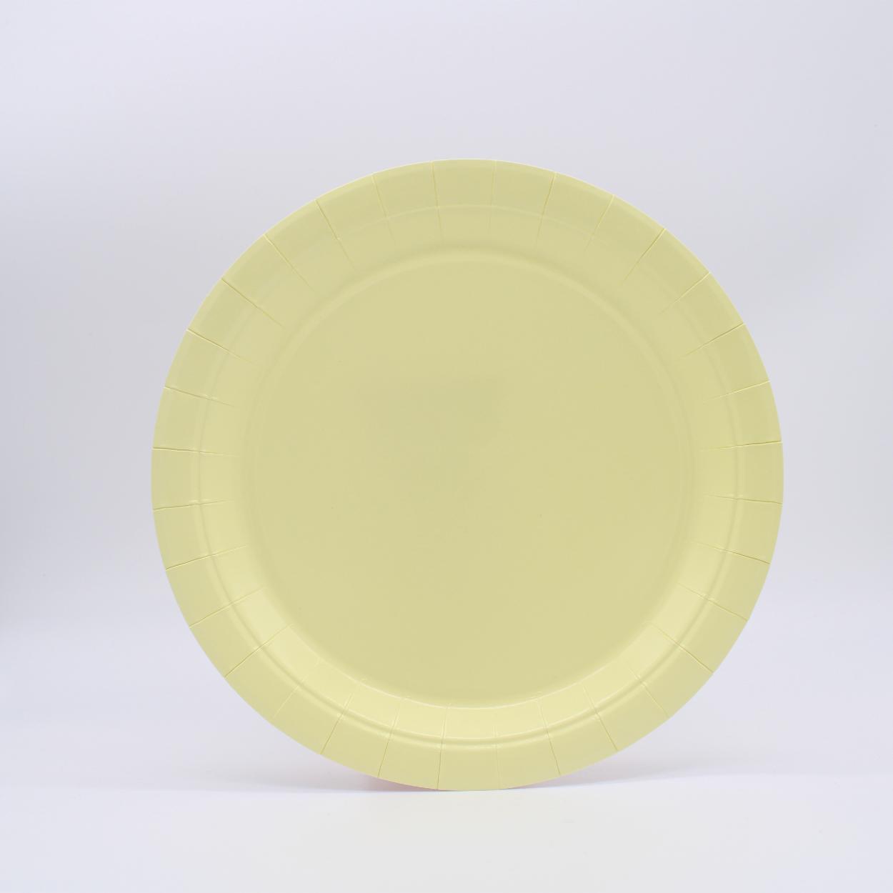 PIATTI CARTA PICCOLI 18 CM MOSTARDA – 15 PZ 31701
