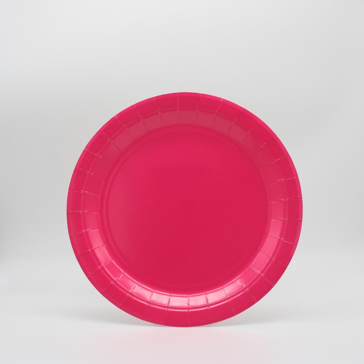 PIATTI CARTA GRANDI 24 CM FUCSIA – 15 PZ 30500