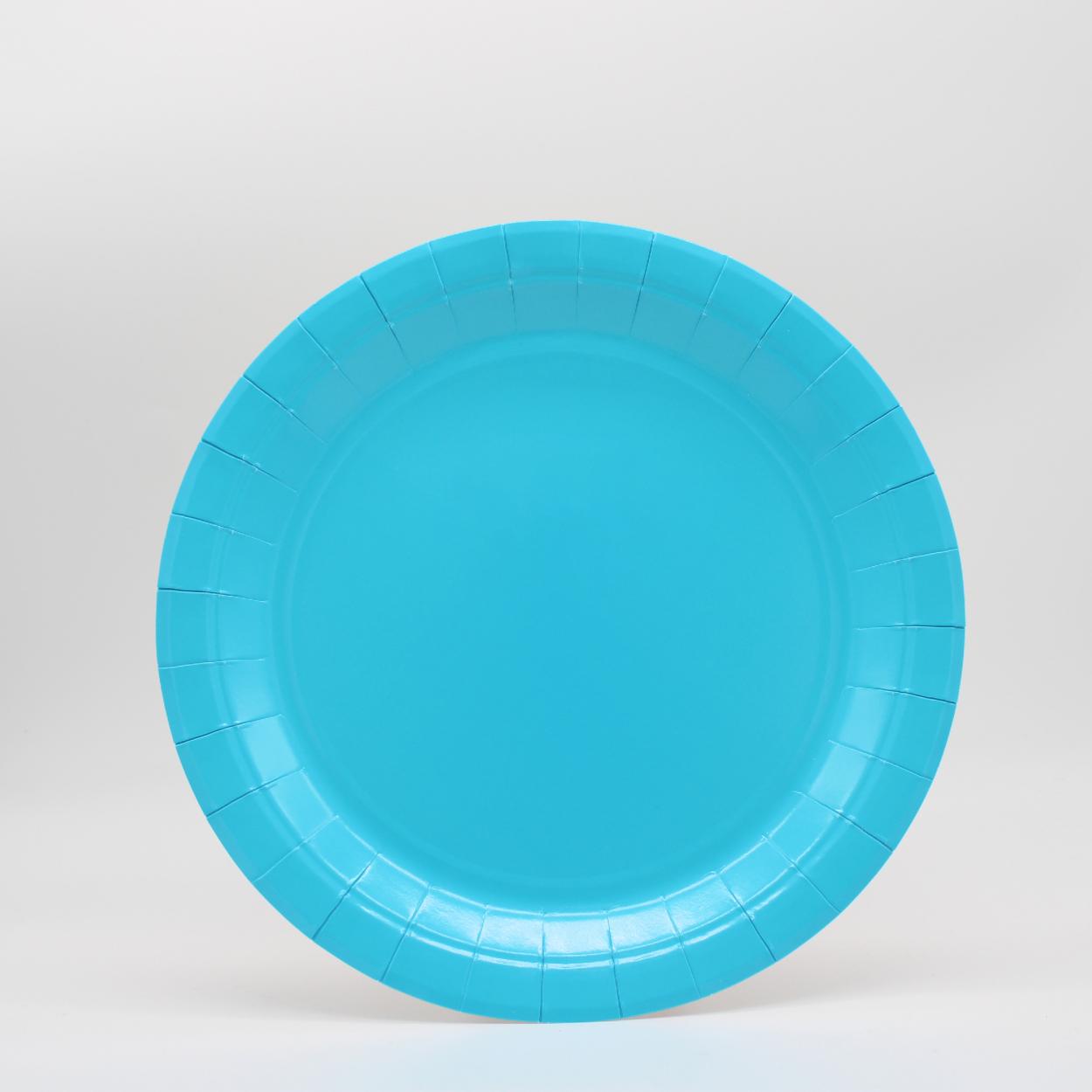 PIATTI CARTA PICCOLI 18 CM TURCHESE – 15 PZ 30801
