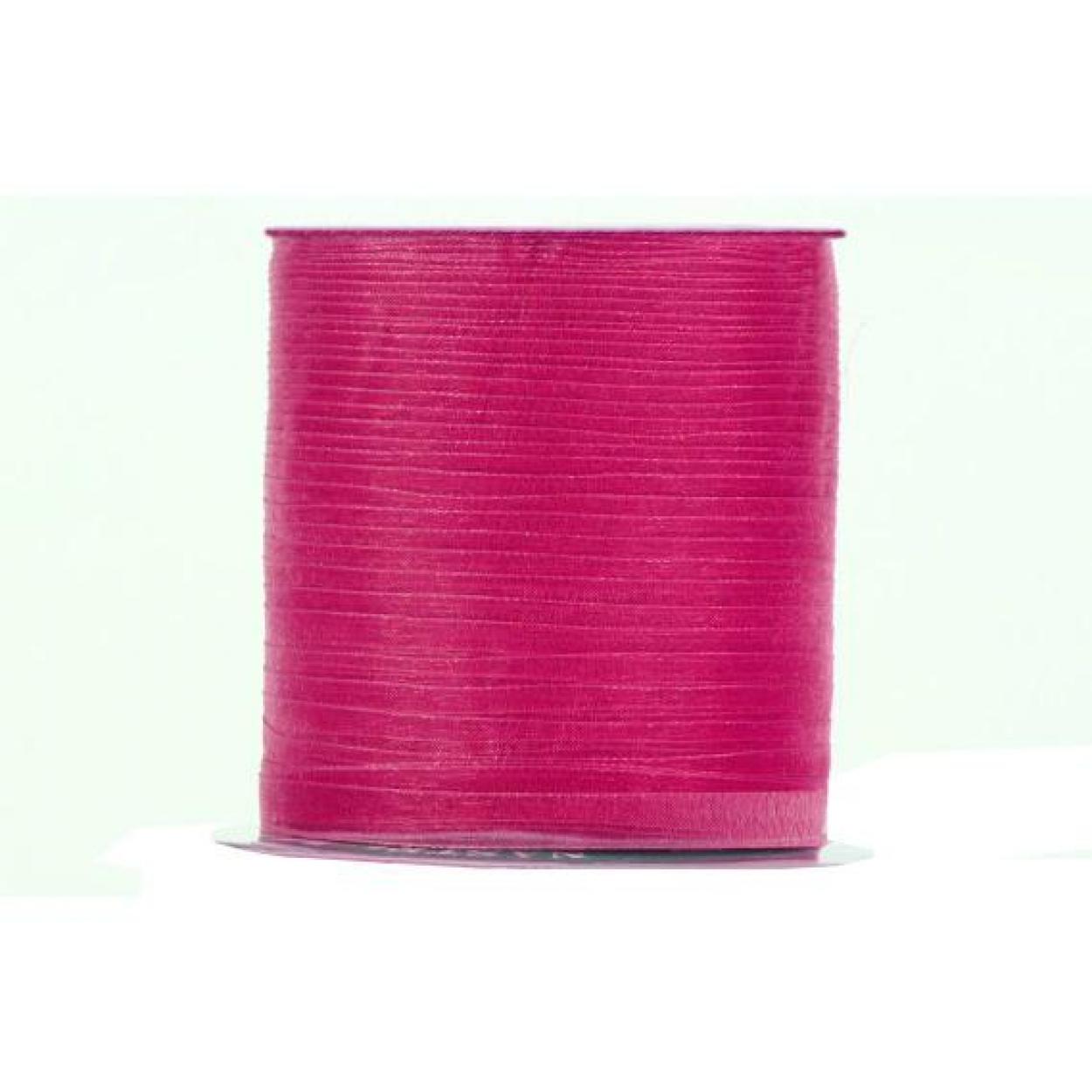 NASTRO SHINING ORGANZA MM5X200MT FUCSIA 1970P 12
