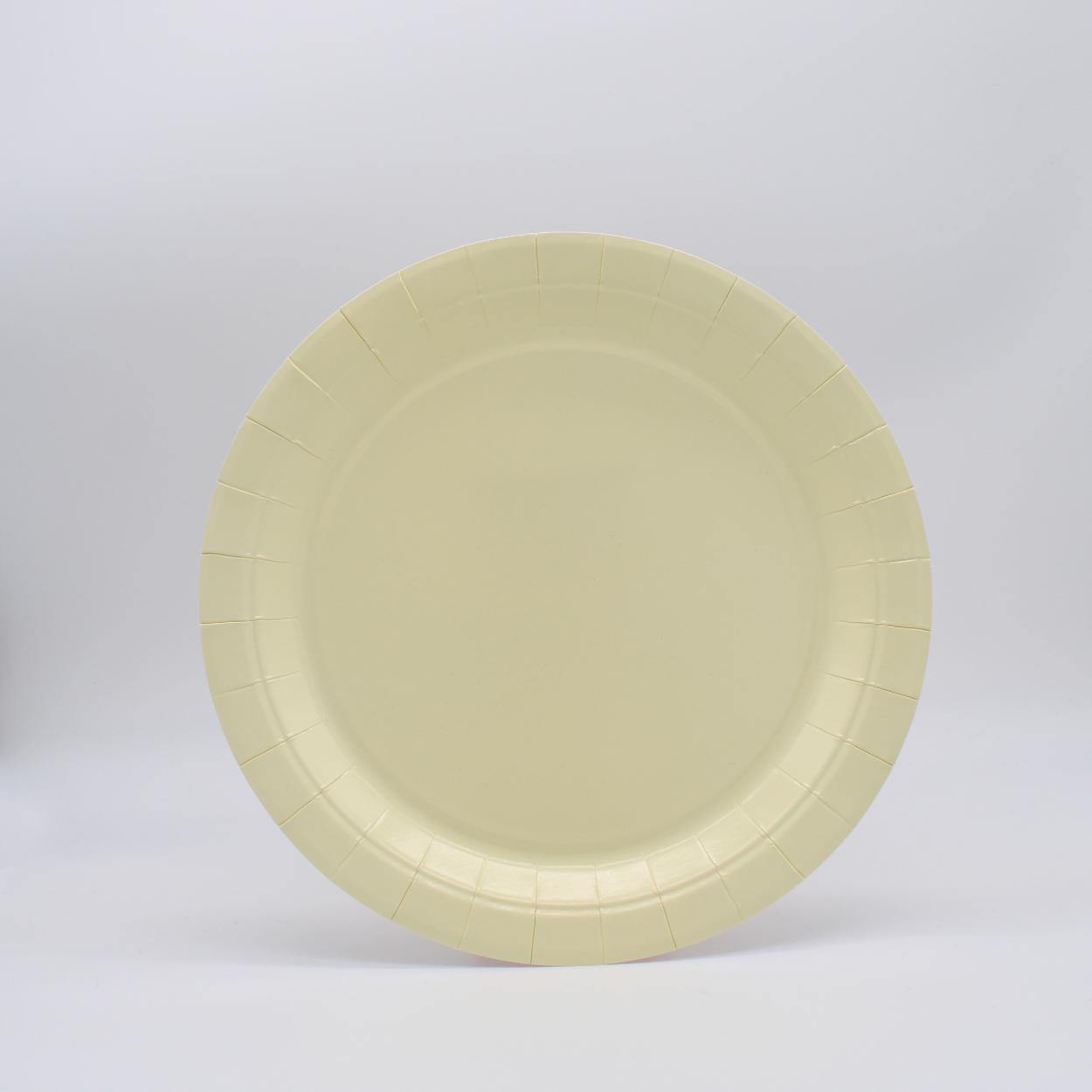 PIATTI CARTA GRANDI 24 CM AVORIO – 15 PZ 31400