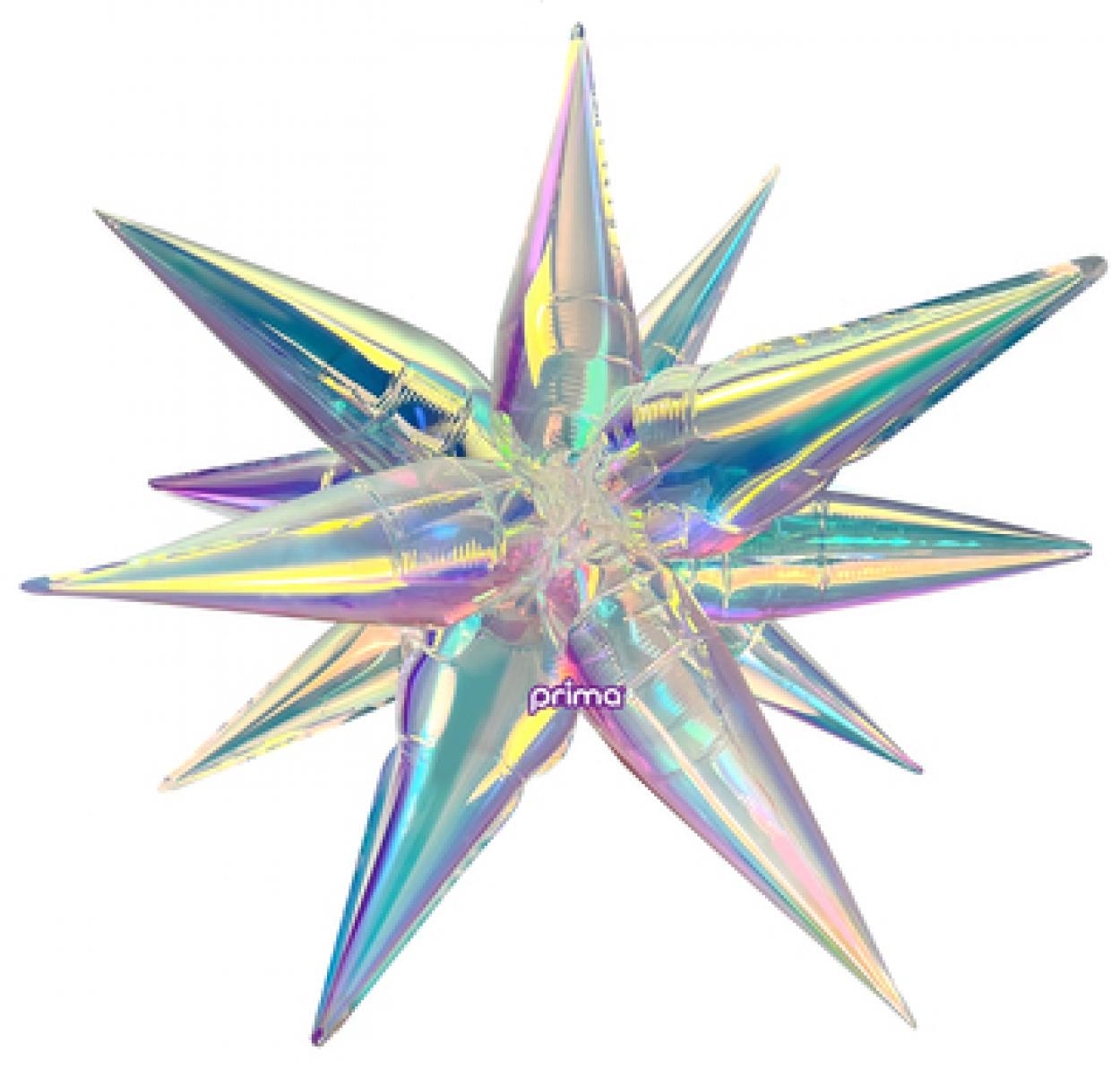 FOIL SUPER SHAPE STARBURST IRIDESCENTE – CM 102 PD-PDSB-40-50-1