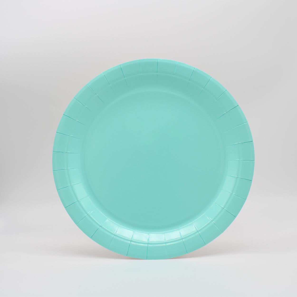 PIATTI CARTA GRANDI 24 CM ACQUAMARINA – 15 PZ 31200
