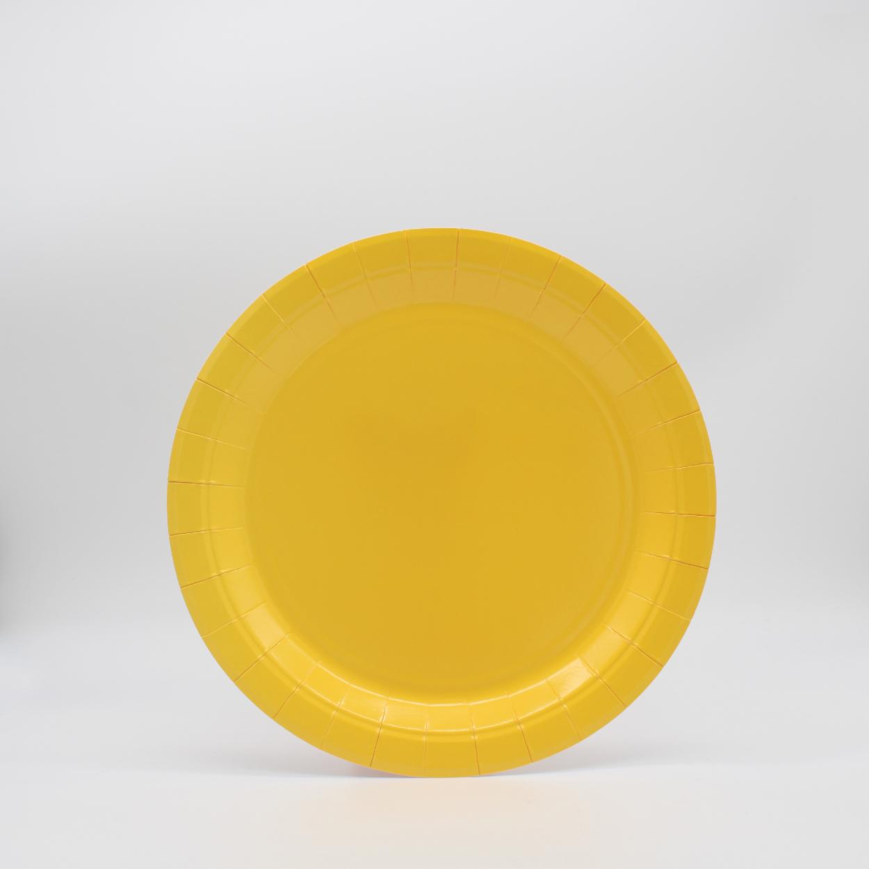 PIATTI CARTA GRANDI 24 CM GIALLO MAIS – 15 PZ 31600