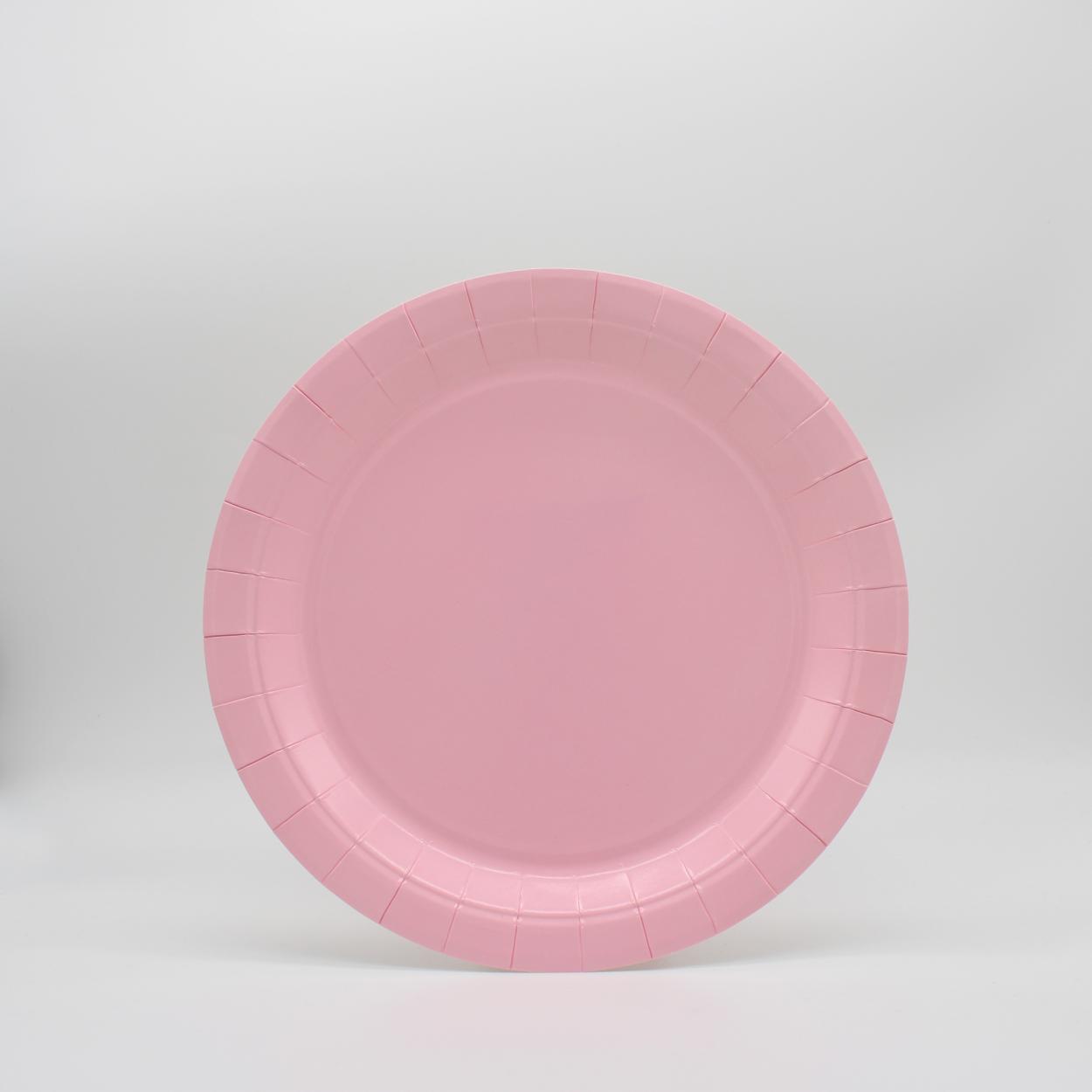 PIATTI CARTA GRANDI 24 CM ROSA – 15 PZ 30300