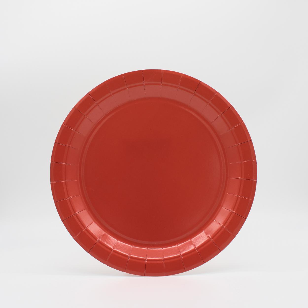 PIATTI CARTA GRANDI 24 CM MATTONE – 15 PZ 33000