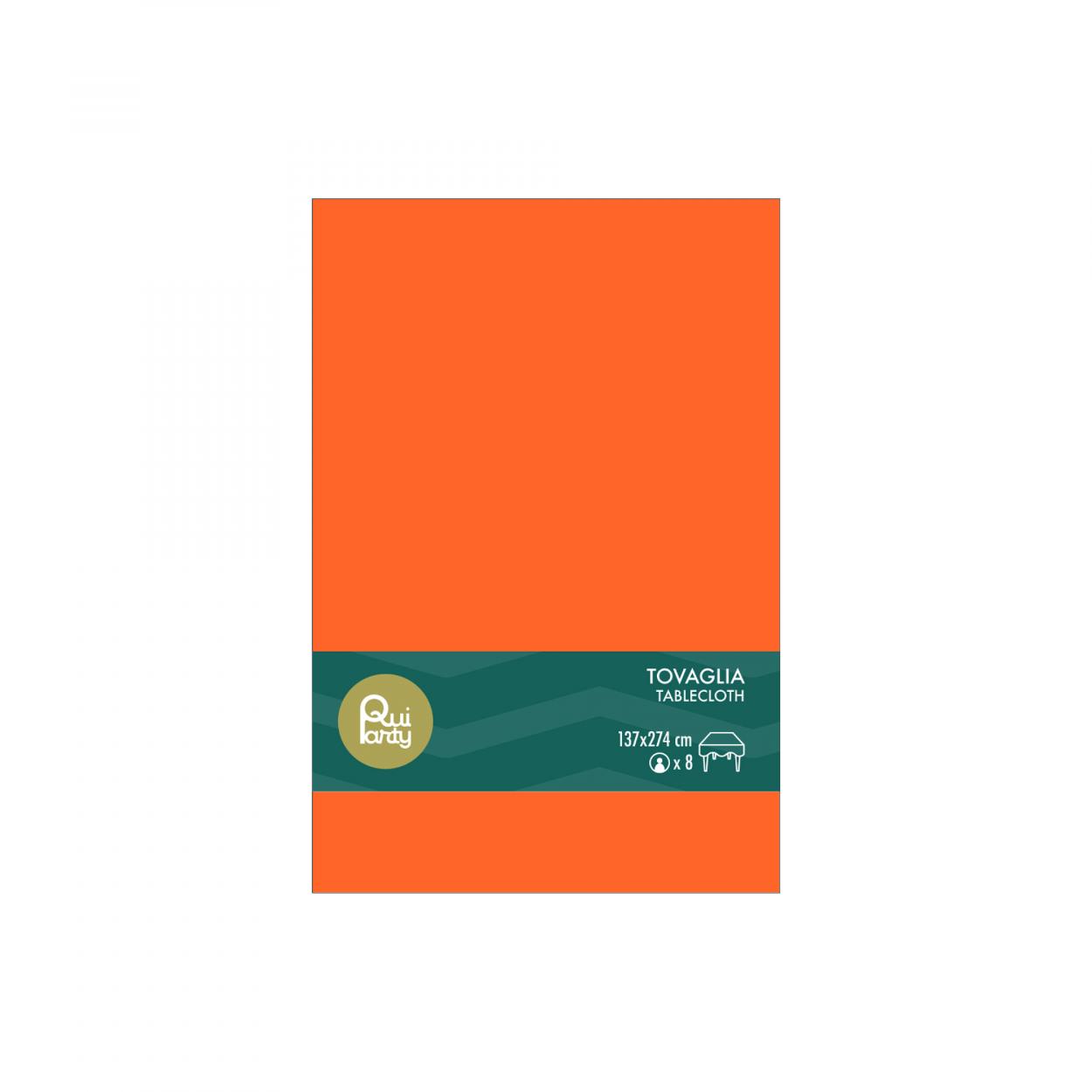 TOVAGLIA PLASTICA 137X274 CM ARANCIO – 1 PZ 33803