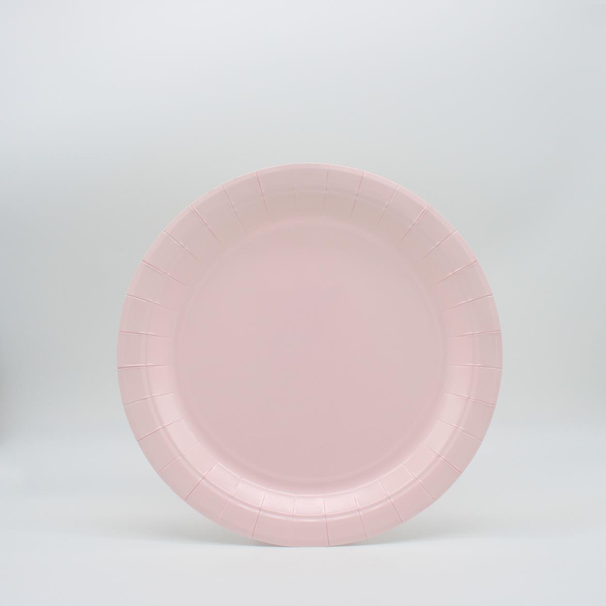 PIATTI CARTA PICCOLI 18 CM ROSA CHIARO – 15 PZ 30201
