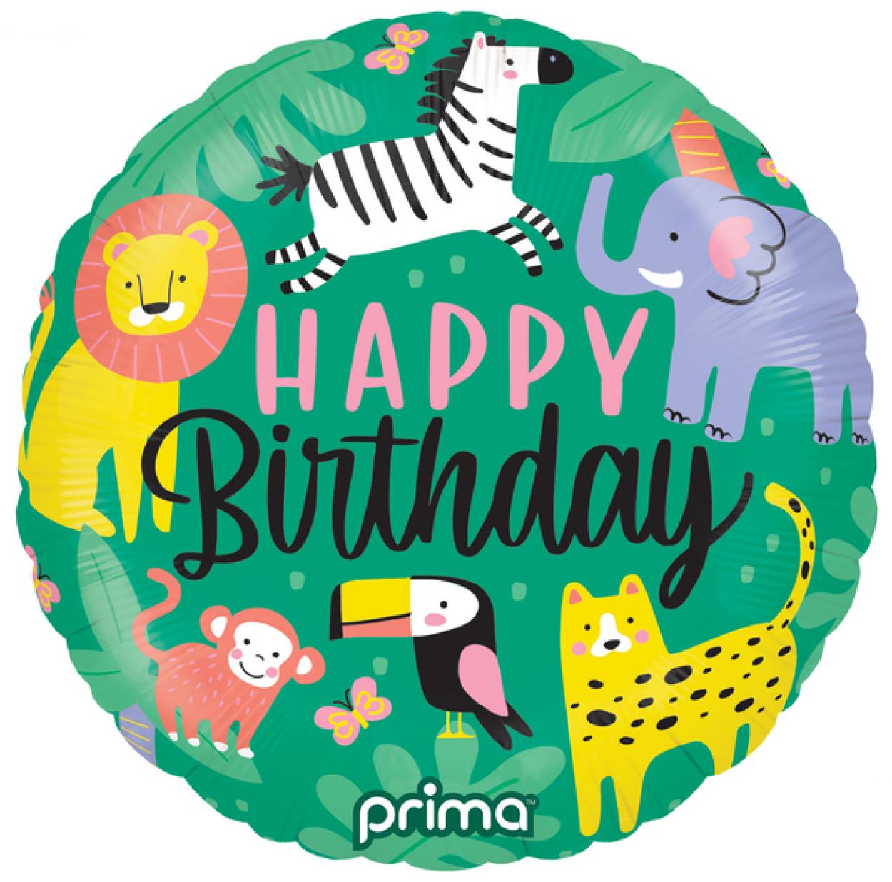 FOIL 18" PALLONCINO HAPPY BIRTHDAY GIUNGLA – PF-BDJG-18-50-1