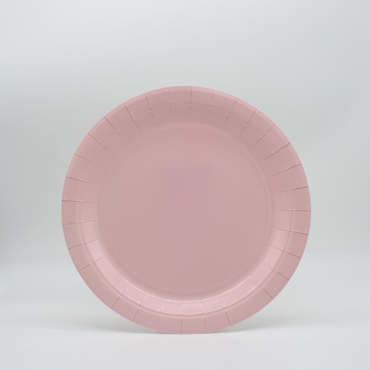 PIATTI CARTA PICCOLI 18 CM ROSATO – 15 PZ 34201