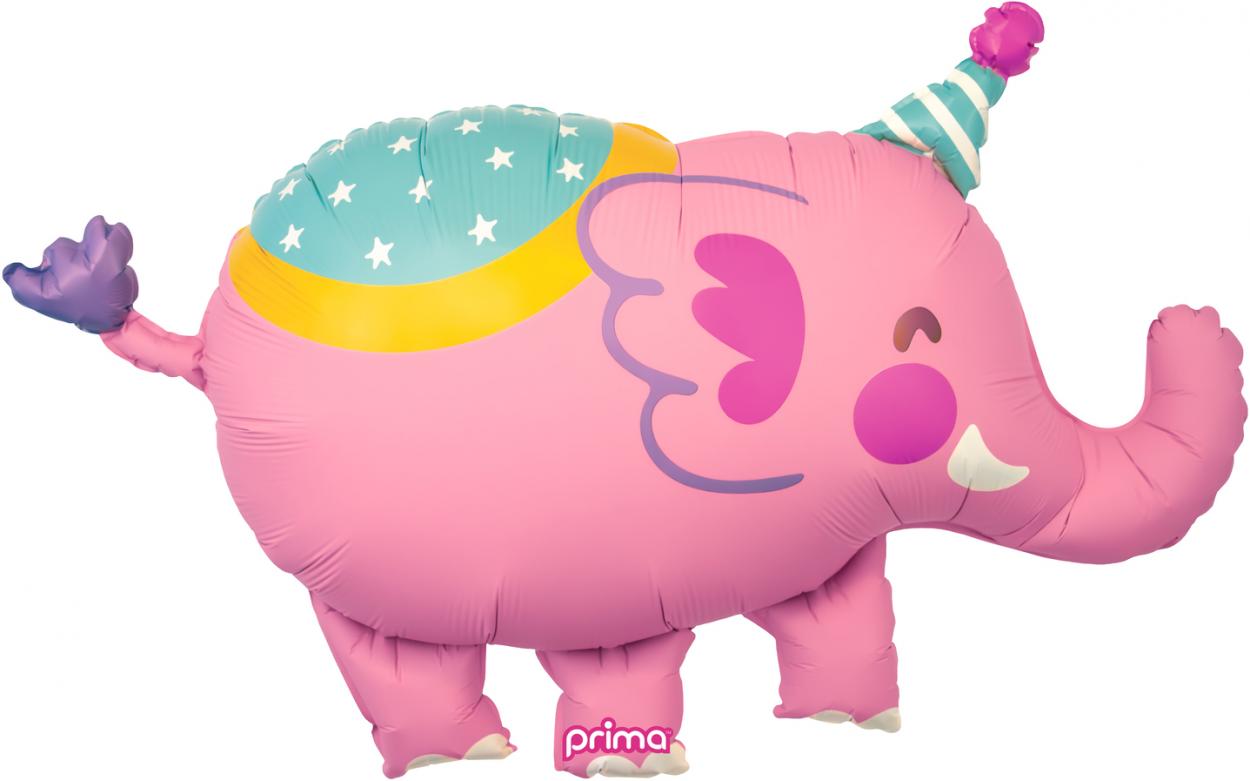 FOIL SUPER SHAPE PALLONCINO ELEFANTE ROSA 99 CM – PF-CESS-39-50-1