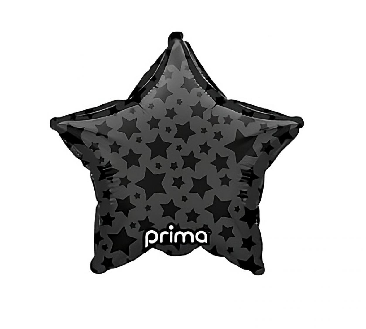 FOIL MINI SHAPE STELLA NERA CON STELLINE LUCIDE PZ 6 PD-0033-9-50-6