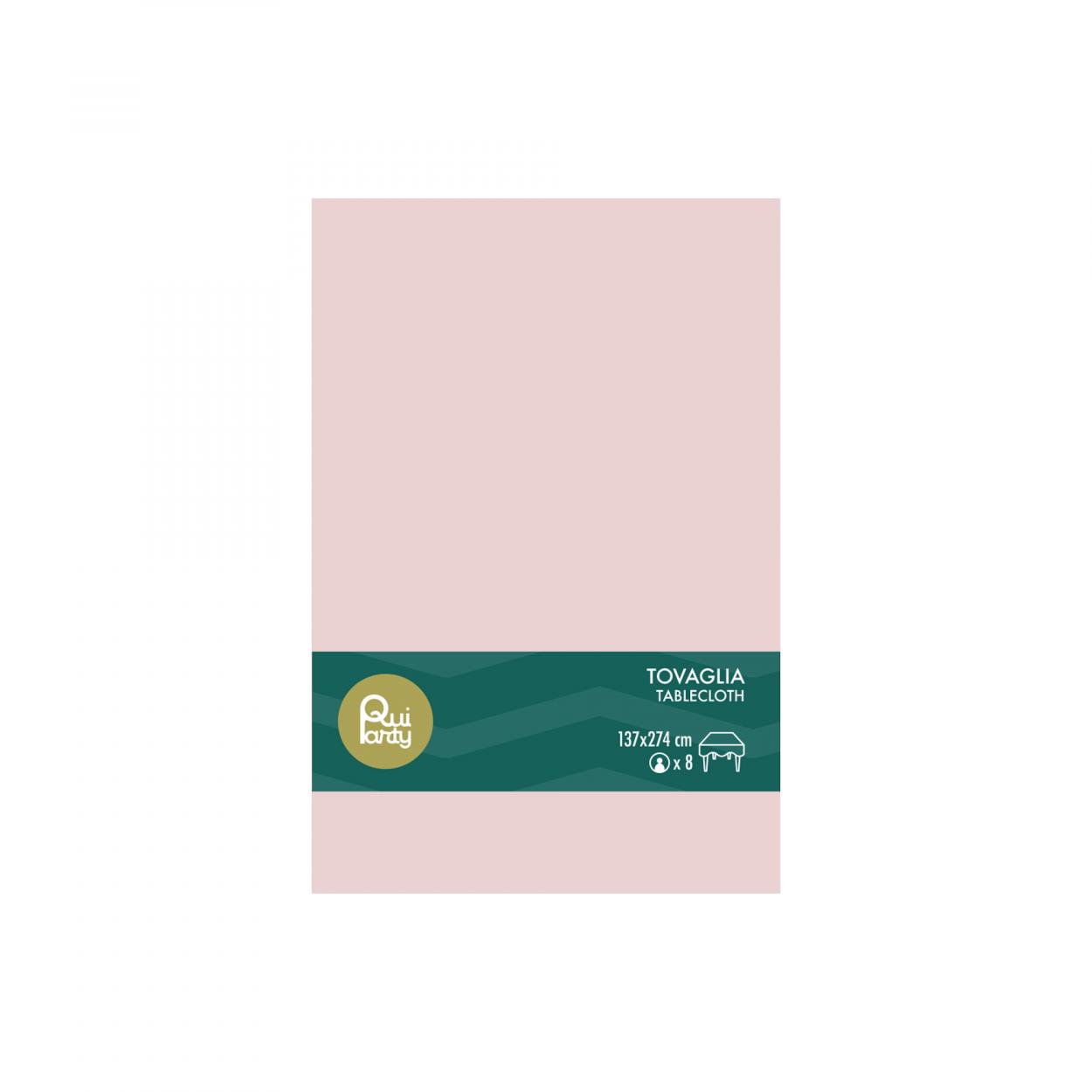 TOVAGLIA PLASTICA 137X274 CM ROSA CHIARO – 1 PZ 30203