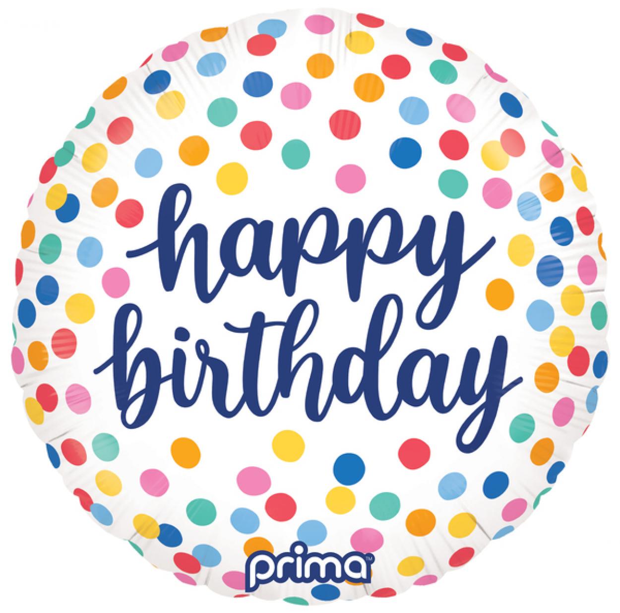 FOIL 18 HAPPY BIRTHDAY CONFETTI MULTICOLOR PF-BDCF-18-50-1