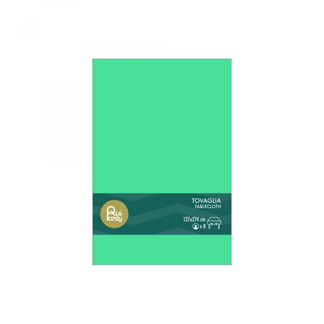 TOVAGLIA PLASTICA 137X274 CM VERDE – 1 PZ 32403