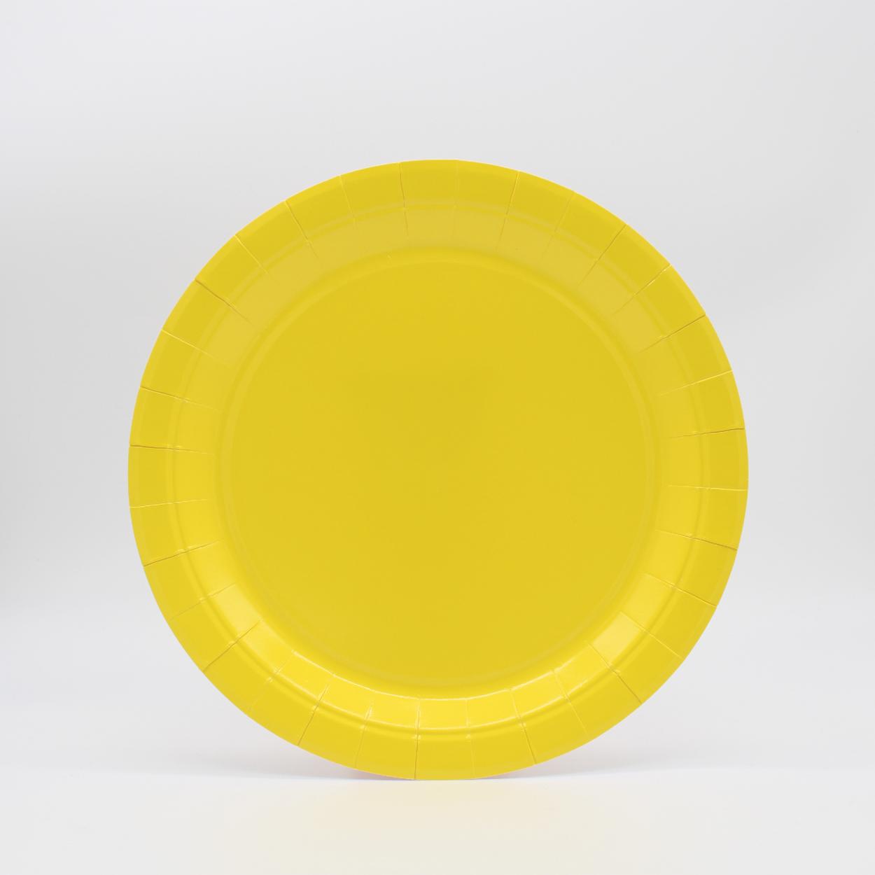 PIATTI CARTA PICCOLI 18 CM GIALLO – 15 PZ 31501