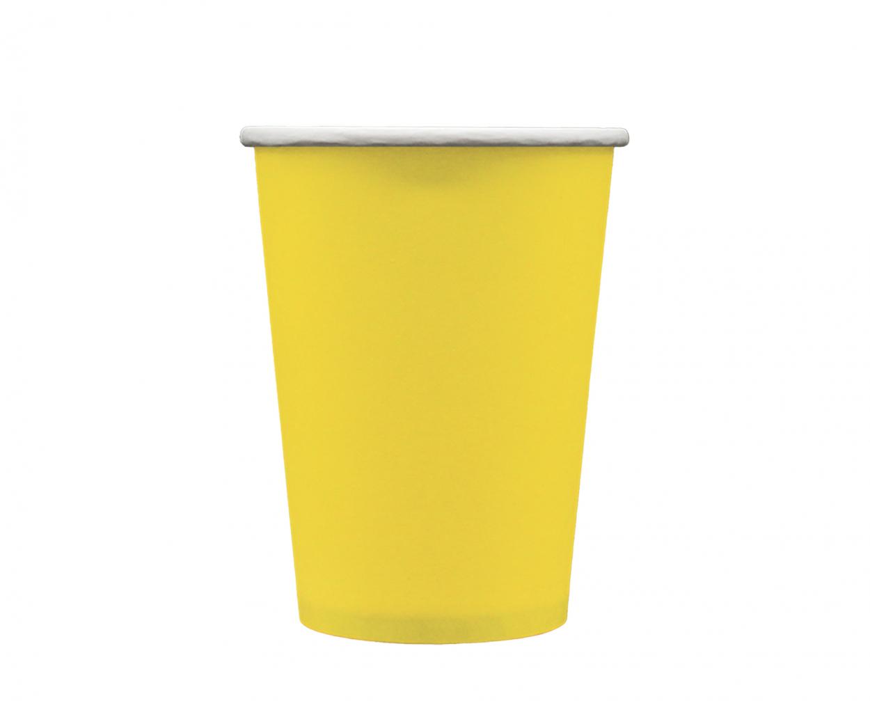 BICCHIERI CARTA 250 CC GIALLO – 15 PZ 31502
