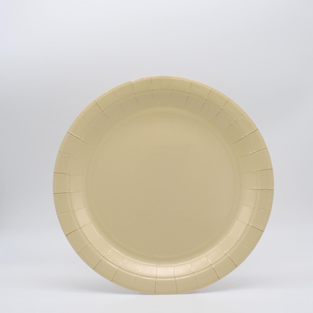 PIATTI CARTA PICCOLI 18 CM AVANA – 15 PZ 30001