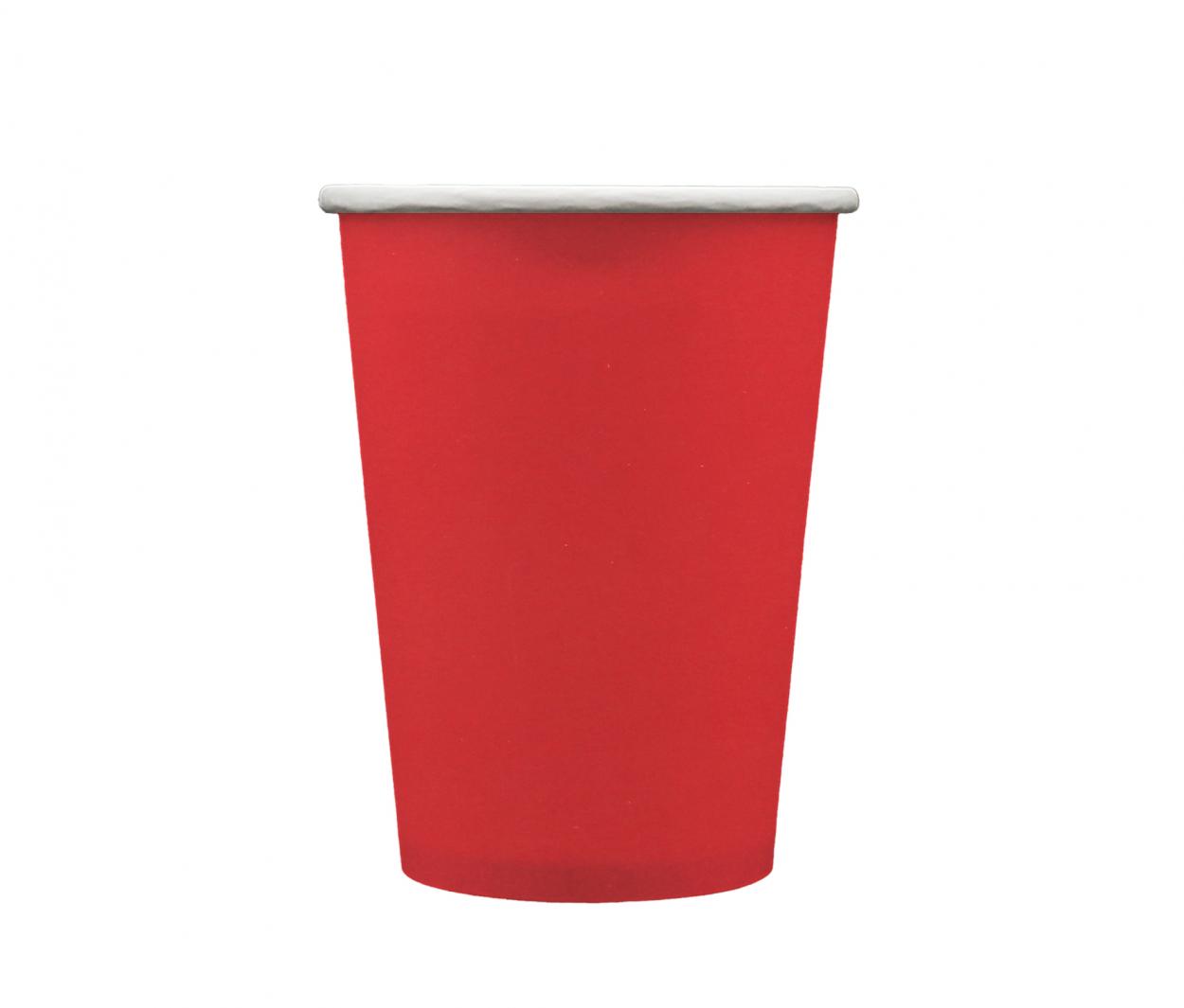 BICCHIERI CARTA 250 CC ROSSO – 15 PZ 33902