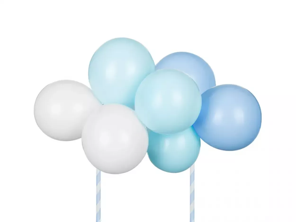 BALLOON CAKE TOPPER AZZURRO 29 CM KBT73-001