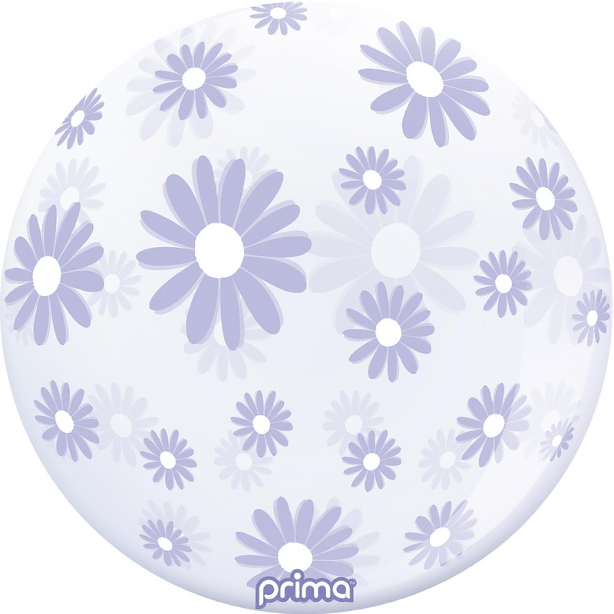 PALLONCINO BUBBLE 20" FIORI LAVANDA PS-LVDZ-22-50-1