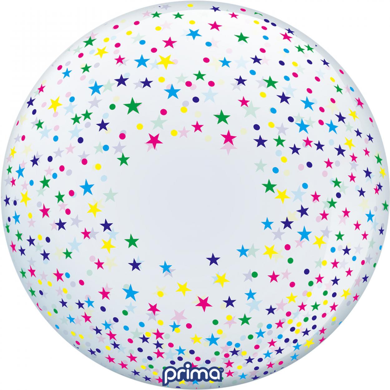 PALLONCINO BUBBLE 20" STELLE COLORATE PS-CSTR-22-50-1
