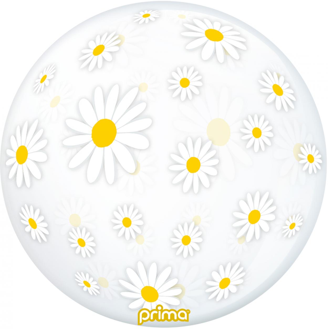 PALLONCINO BUBBLE 20" FIORI BIANCHI PS-WTDZ-22-50-1