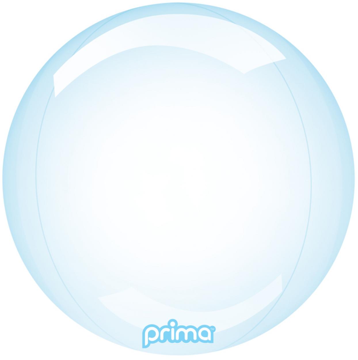 PALLONCINO BUBBLE 18" AZZURRO TRASPARENTE PS-BLGL-18-50-1