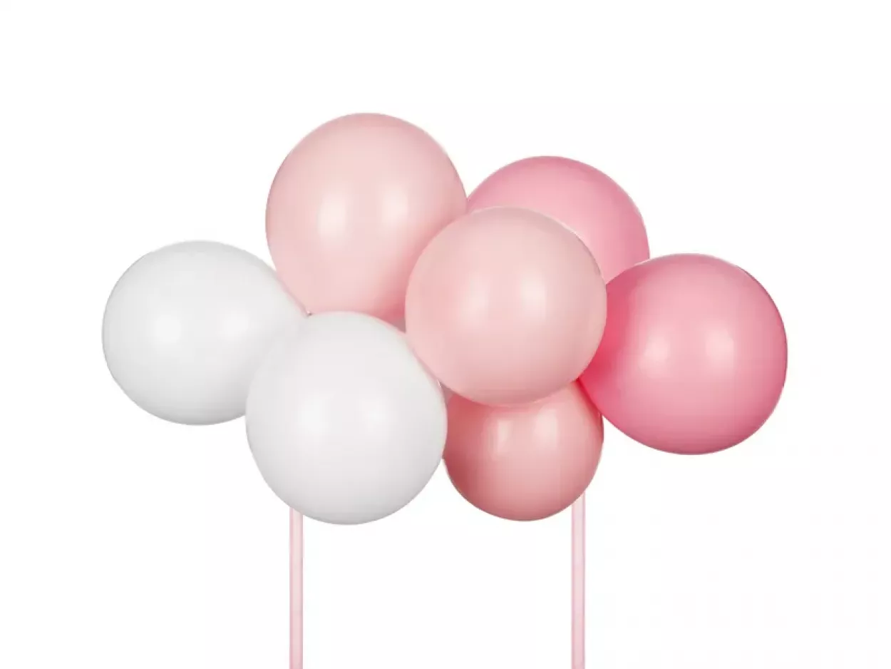 BALLOON CAKE TOPPER ROSA 29 CM KBT73-081