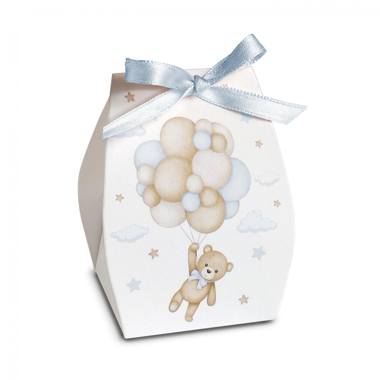SCATOLINA ORSETTO CELESTE 6X5X8 CM OR070CL