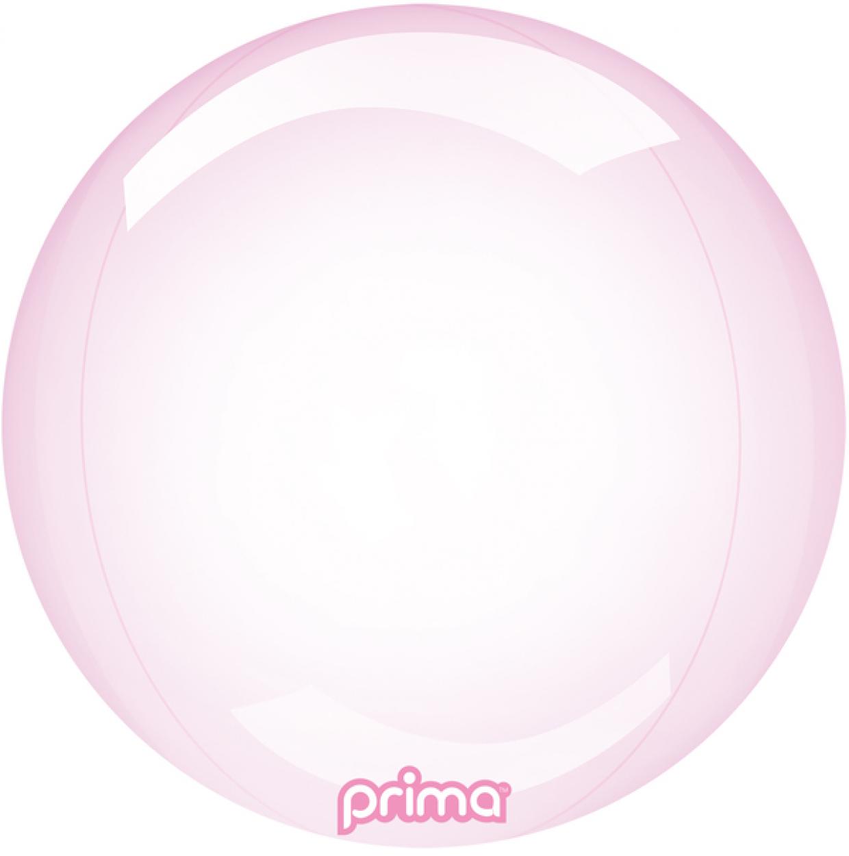 PALLONCINO BUBBLE 18" ROSA TRASPARENTE PS-PKGL-18-50-1
