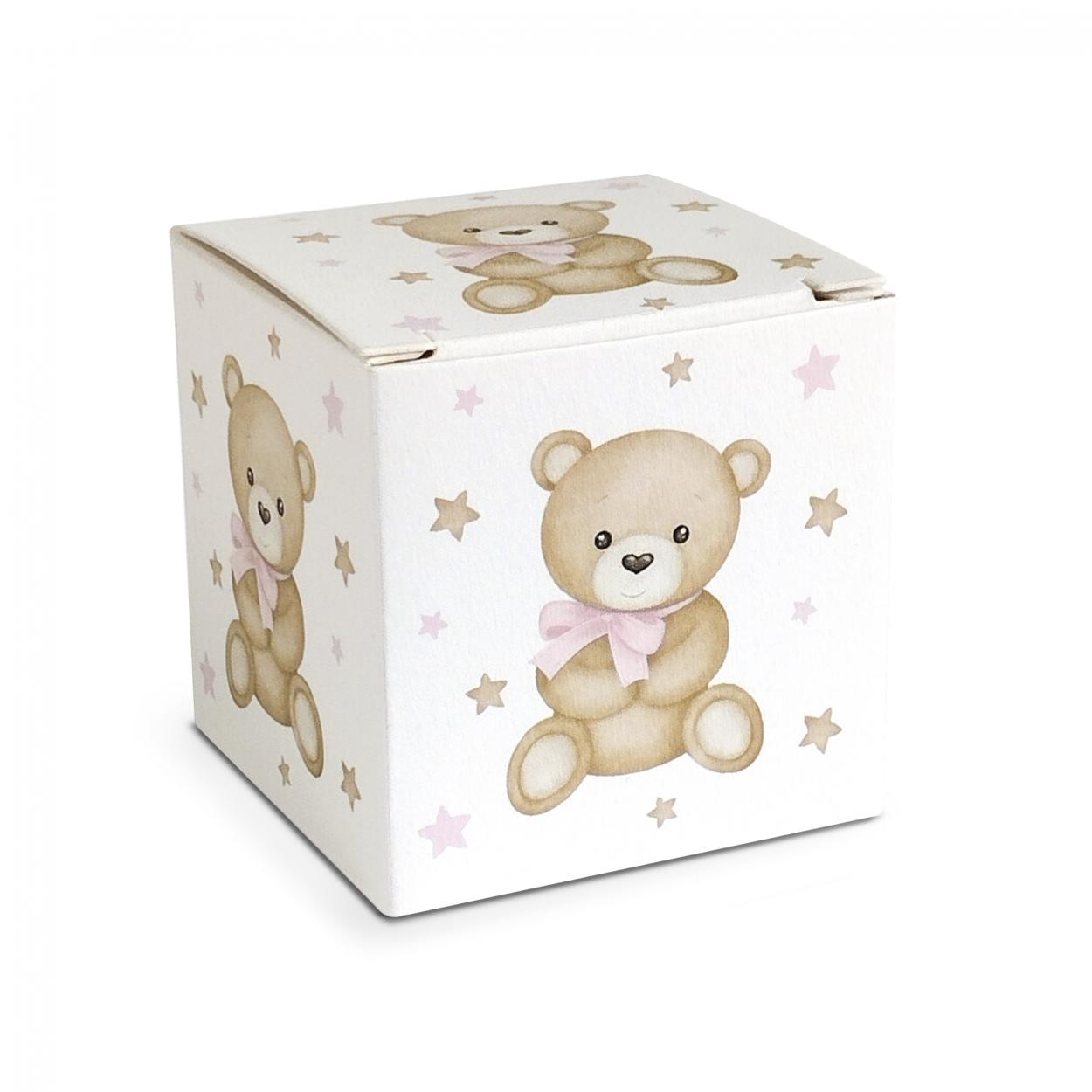 SCATOLINA ORSETTO ROSA 5X5X5 CM OR050RS