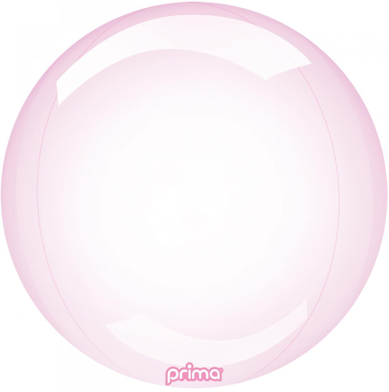 PALLONCINO BUBBLE 20" ROSA TRASPARENTE PS-PKGL-24-50-1
