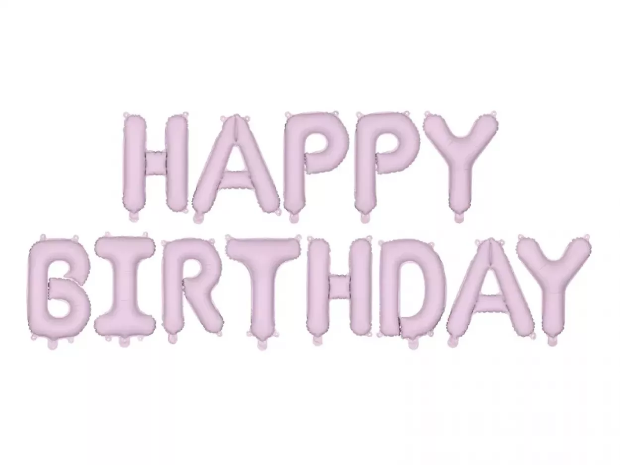 FOIL SUPER SHAPE HAPPY BIRTHDAY VIOLA 340X35 CM FB6T-014