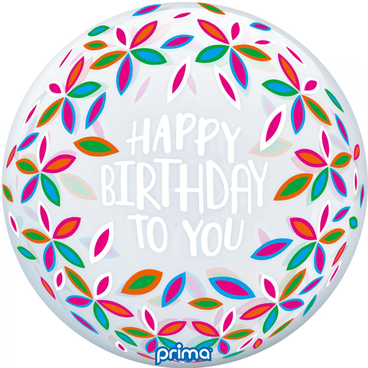 PALLONCINO BUBBLE 20" PETALI COLORATI PS-CPTL-22-50-1
