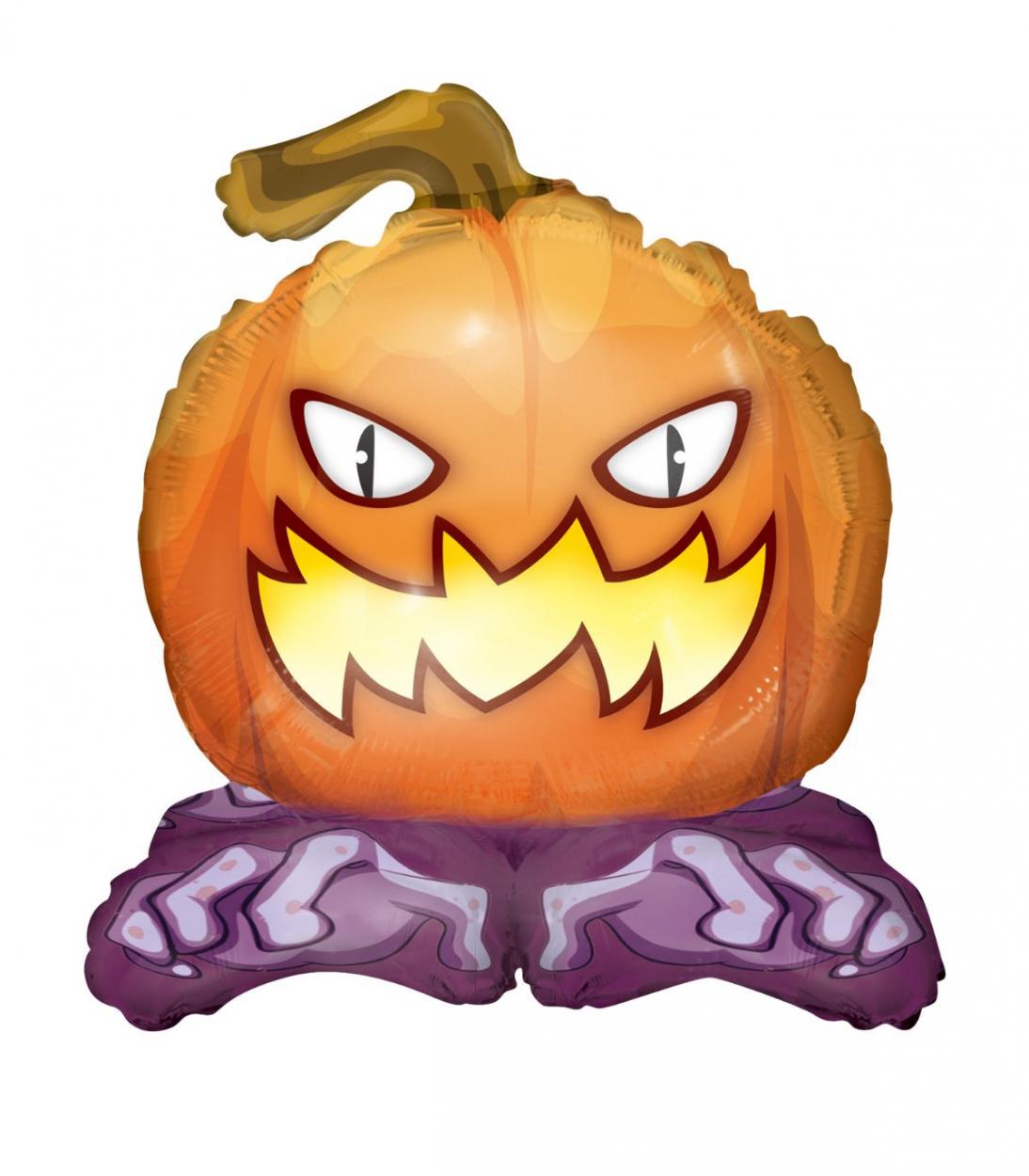 FOIL MYLAR HALLOWEEN FANTASMA DI ZUCCA STANDING 15" C019754-01